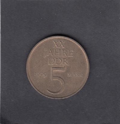 Beschrijving: 5 Mark  20 TH. D.D.R.  